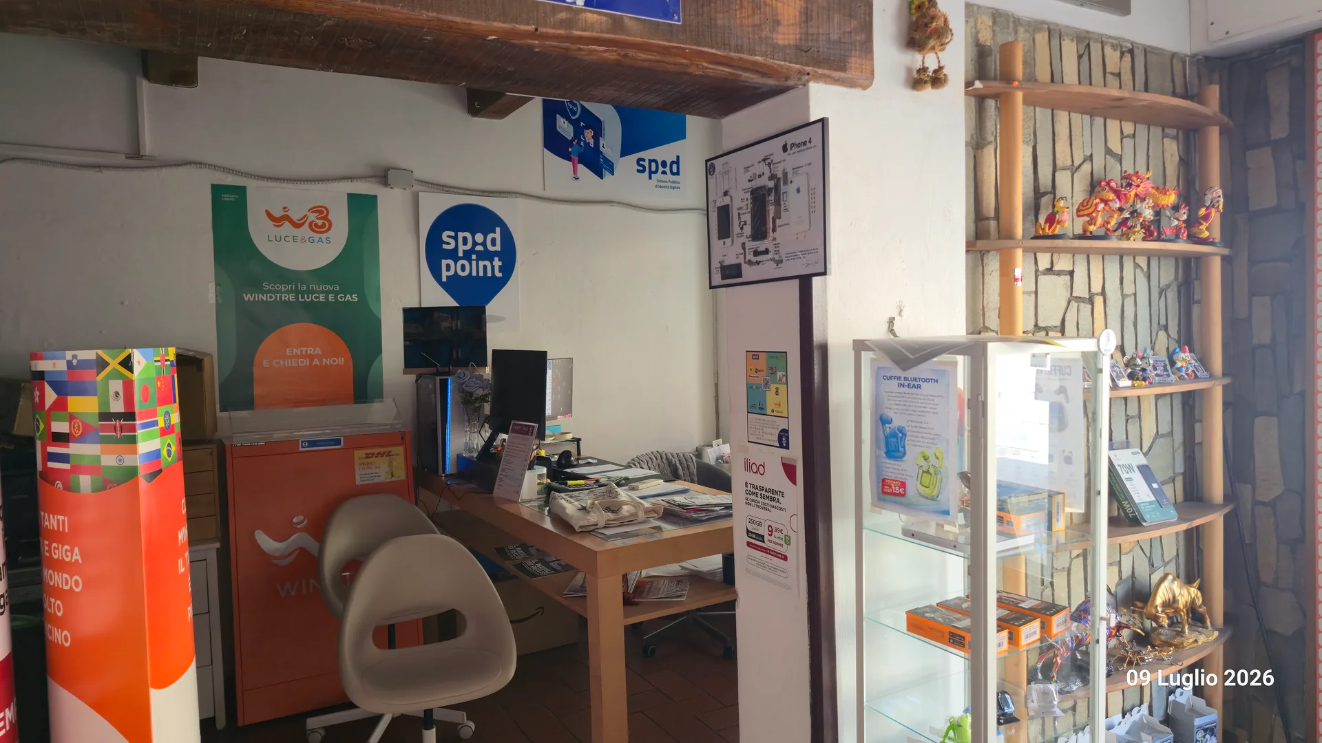 Area assistenza del negozio SMARTCALL